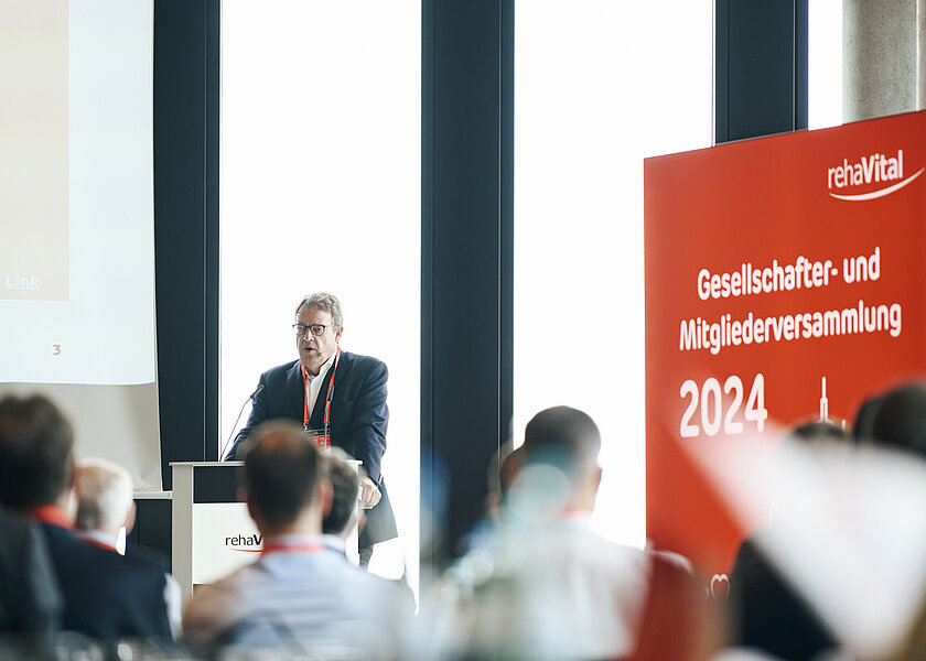Foto von Detlef Möller auf der rehaVital Gesellschafterversammlung 2024