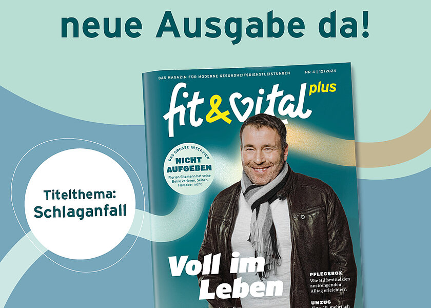 Abbildung der vierten Ausgabe des fit & vital plus Magazins - Ab dem 02.12. ist die neue Ausgabe da!